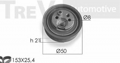 TREVI AUTOMOTIVE kd1059 -  Комплект ремня ГРМ
